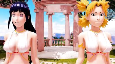 'Sexy cat dance with Hinata and Temari.'