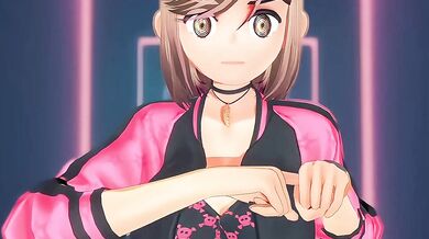 "Unleashing Her Inner Sex Kitten: Ahanubis Aggressive Tease - Suggestive Fucking Gesture"