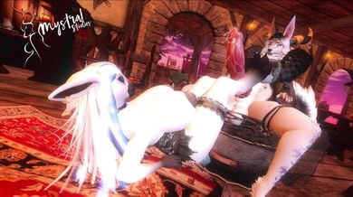 'Sexy Kitten and Puppy Playtime'