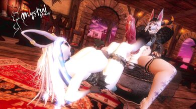 'Sexy Kitten and Puppy Playtime'