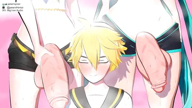 Ball-Worshipping Kagamine Len's Delightful Love-Making Session