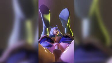 After-school lessons with the heroine in her sexy outfit.