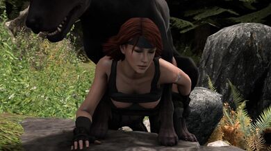 "The Lusty Labrador: Meryl getting pounded by Artorias the Hound"