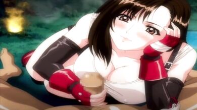 You're in luck, I can help you with that! How about "Tifa's Fireside Tales - An English Dubbed Hentai"?