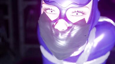 "Breaking into a Museum to steal, the seductive cat girl is caught in the act and for*ced to pay for her sins!"