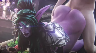 "Dungeon Master's Dream: Tyrande and Malfurion in a 4k Ultra High Definition WoW Porn"