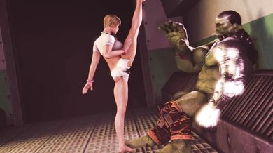 'Mighty Avenger vs. Sexy Assassin [Angelina Jolie]: Epic Battle of Monster Cocks (4K) '