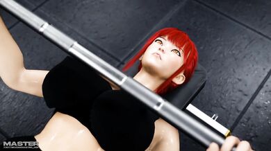 'Busty Personal Trainer Makima Gets Caught Fucking At The Gym'