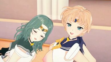 'The Sexy and Sensual Adventures of Michiru and Haruka (Neptune and Uranus) in the Koikatu Center'