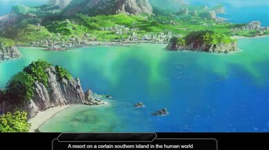 "[Swimsuit] Cara goes down on a Hentai scene with her man in Taimanin RPGX ENG MTL.