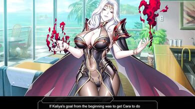 "[Swimsuit] Cara goes down on a Hentai scene with her man in Taimanin RPGX ENG MTL.