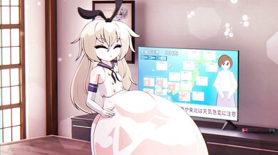 Watch this hot anime babe get swallowed alive by a giant squid monster in "Shimakaze, the Voracious Squid"!