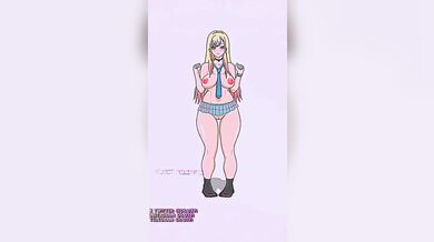 'Marin Kitagawa Bouncing on her Bed'