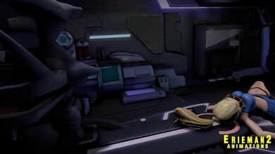 'Space Pirates invade the Hoth System! Samus, caught between two Facehuggers, must use all her powers to escape their clutches!'