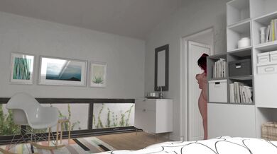 'MILF catches her son sniffing her panties in the laundry room'
