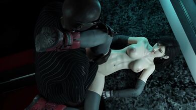 'Tifa and the President of ShinRa engage in a sensual sounding game'