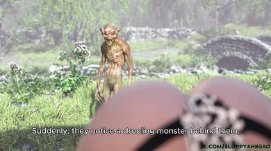 'Pregnant Hinata and Sakura are Kissing an Ugly Monster in a Hot Spring'