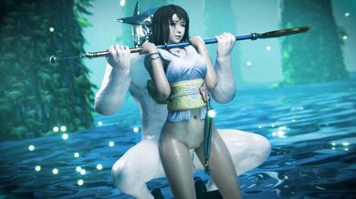 Sexy Yuna the Summoner on Knees Makes Sounds of Pleasure during sex with her hot boyfriend!