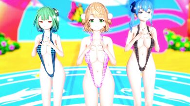 "The Queen of the Universe Strips Down in Cobby's Sling Bikini While She Plays With Herself in 4K Quality"