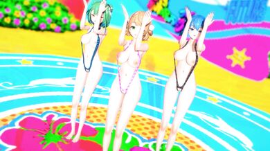 "The Queen of the Universe Strips Down in Cobby's Sling Bikini While She Plays With Herself in 4K Quality"