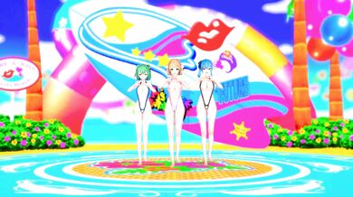 "The Queen of the Universe Strips Down in Cobby's Sling Bikini While She Plays With Herself in 4K Quality"