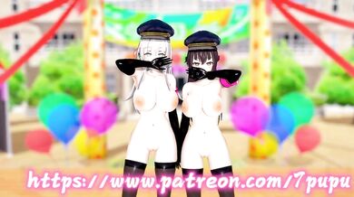 'Sexy hentai fantasy with Aria and Yuki, complete with kissing and orgasms!'