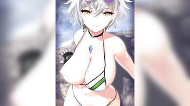 "Busty Blob Cum Gusher! Naughty Naels Teasing Tits"