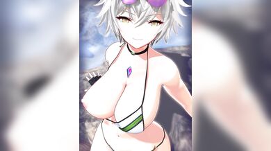 "Busty Blob Cum Gusher! Naughty Naels Teasing Tits"