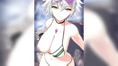 "Busty Blob Cum Gusher! Naughty Naels Teasing Tits"