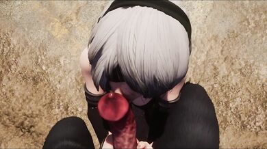 'Double-penetration blowjob from a POV angle.'