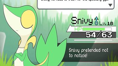 "The Taming of the Snivy: A Squirt in the Mouth"
