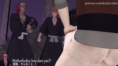 Bleach - Kuchiki and Rukia Cuckold Short Movie