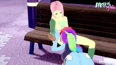 Two normal friends bonding at the park gets magically transformed by Magical Mystic VA.