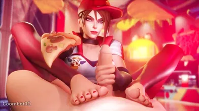Virtual Reality Blowjob Adventure with Sivir and Coombot3D!