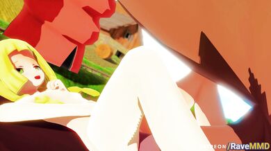 'Lillie, Mudsdale and Rave MMD's naughty adventure'.