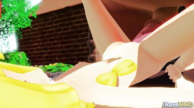 'Lillie, Mudsdale and Rave MMD's naughty adventure'.