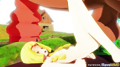 'Lillie, Mudsdale and Rave MMD's naughty adventure'.