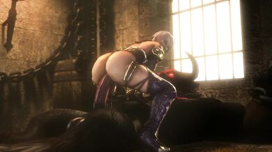 "Massive Minotaur Beast, Chained and Ready to Ride - A Hentai Adventure with Ivy Valentine"