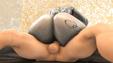 The horny Sangheili Elite mounts a sexy cowgirl and rides her hard until he spurts his alien cum all over her face!