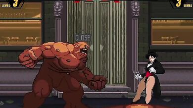 The Masked Magicianess and the Shape-Shifting Seductress engage in a steamy showdown of spells and sexuality.