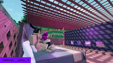 'Blonde bimbo is taken from behind by a furry crossdresser'