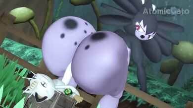 'Gothitelle found herself in a predicament when her master requested for an erotic massage.'