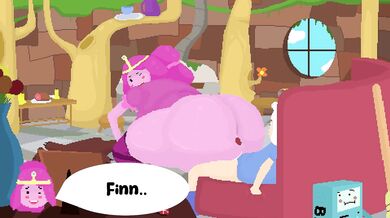 Finn wants to show PB a new "dance" - Shoe Stra*ngle.