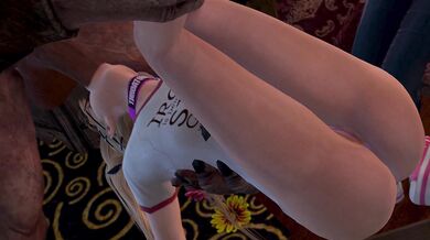 "Licking and Sucking on Marie Rose's Throat with Hyliam's Cock"