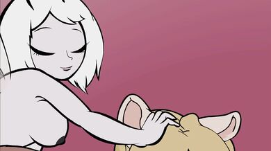 'Sucking on fluffy furry futa pussies in the forest.'