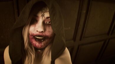 The seductive vampire Bela challenges her lover Midnight to a swimming race in the middle of the night.