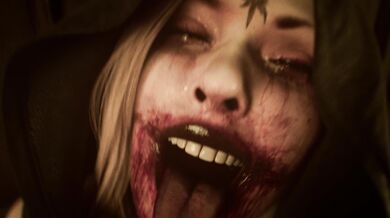 The seductive vampire Bela challenges her lover Midnight to a swimming race in the middle of the night.