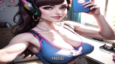 'Overwatch's D.VA is a dominant mistress who enjoys inflicting pain on her submissive male slaves! Femdom/JoI'
