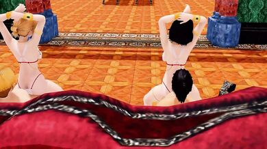 'Mikasa and Annie engage in a steamy, passionate sexual encounter.'