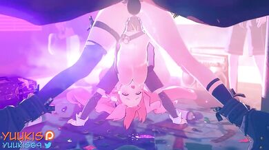 '"Nicole" Demara's zenless orgasmic adventure in "Zone Zero" with Yuukis!'